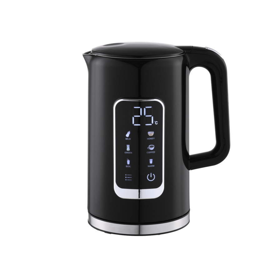 Ketel met LCD scherm 1,7 l 2200W/230V zwart + reisbeker 450 ml