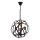 Kettinghanglamp IRONBALL 3xE27/40W/230V zwart