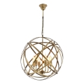 Kettinglamp IRONBALL 6xE27/40W/230V goud