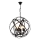 Kettinglamp IRONBALL 6xE27/40W/230V zwart