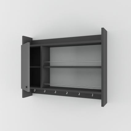 Keuken wandplank KNERR 65x85 cm antraciet