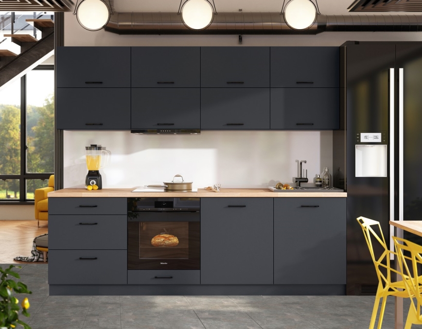 Keukenblok ELISE 240 cm grafiet