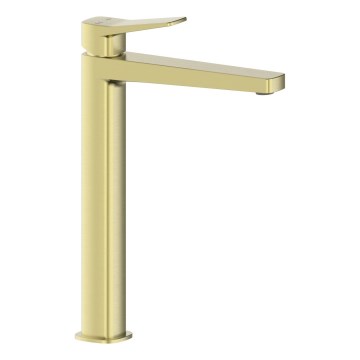 KFA Armatura 4522-712-31 - Mitigeur pour lavabo avec bonde MALAGA 30,3 cm, doré brossé