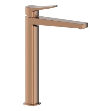 KFA Armatura 4522-712-34 - Wastafelmengkraan + afvoer MALAGA 30,3 cm roségoud
