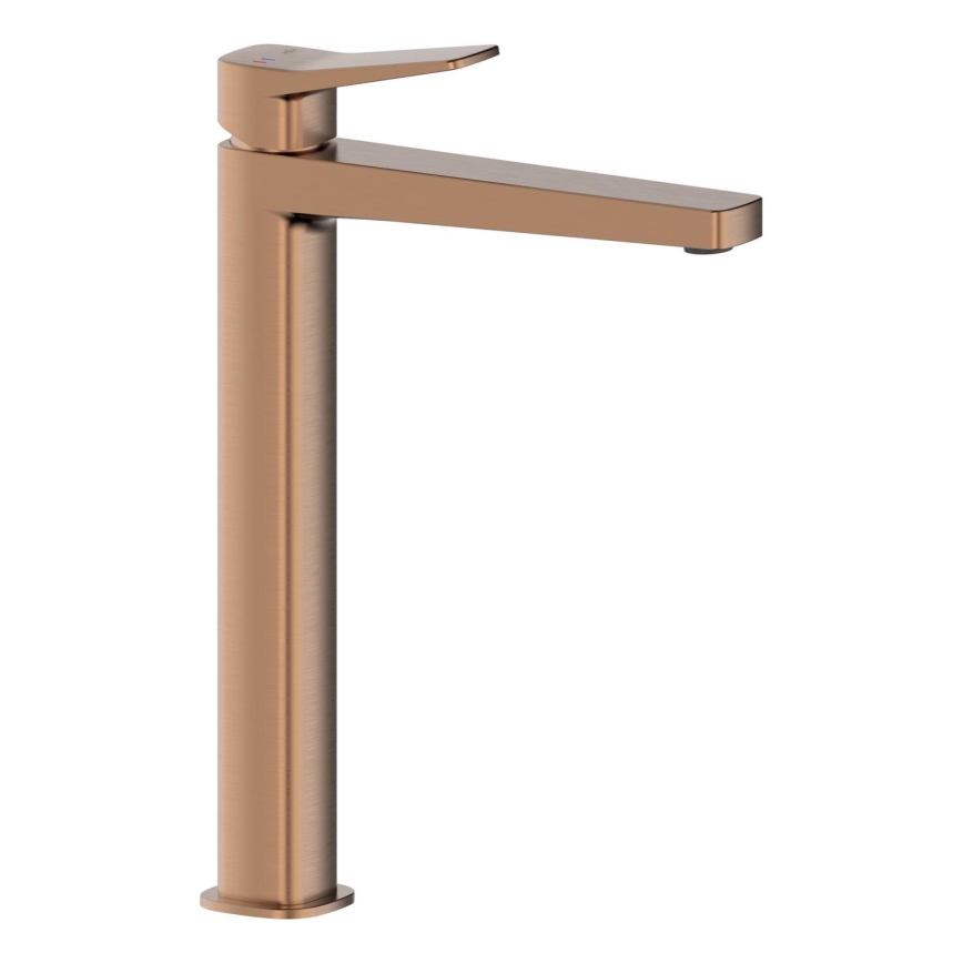 KFA Armatura 4522-712-34 - Wastafelmengkraan + afvoer MALAGA 30,3 cm roségoud