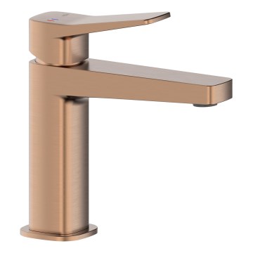 KFA Armatura 4522-815-34 - Wastafelkraan + afvoer MALAGA 15,9 cm roségoud
