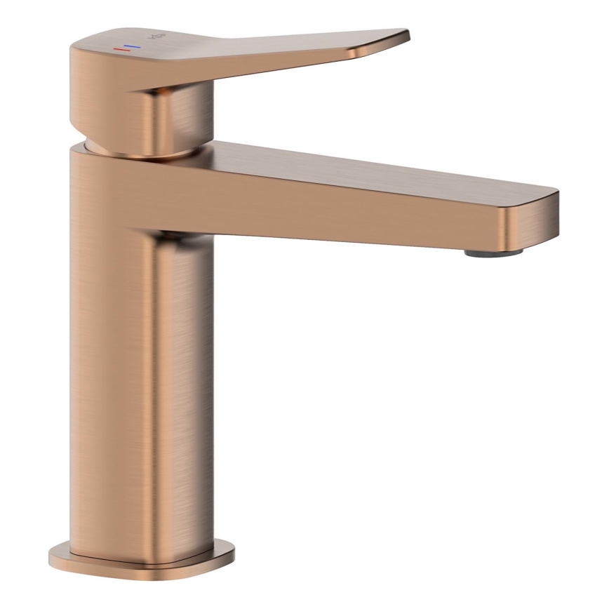 KFA Armatura 4522-815-34 - Wastafelkraan + afvoer MALAGA 15,9 cm roségoud