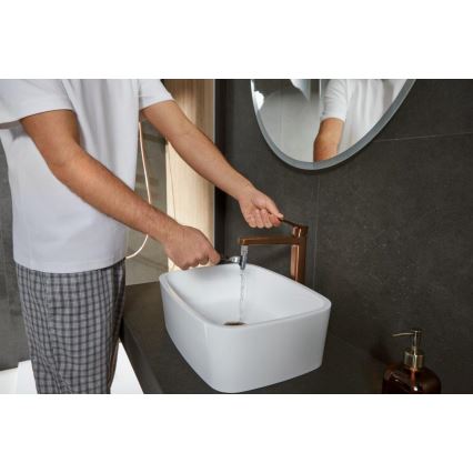 KFA Armatura 4522-815-34 - Wastafelkraan + afvoer MALAGA 15,9 cm roségoud