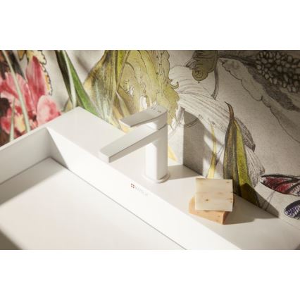 KFA Armatura 4522-815-44 - Wastafelmengkraan + uitloop MALAGA 15,9 cm wit