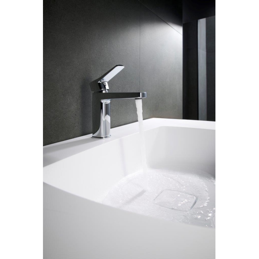 KFA Armatura 4522-825-00 - Wastafelkraan + afvoer MALAGA 17 cm glanzend chroom