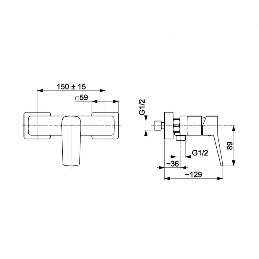 KFA Armatura 4526-010-31 - Mitigeur de douche MALAGA finition dorée brossée