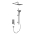KFA Armatura 4529-301-61 - Ensemble de douche avec mitigeur encastré MALAGA gris métallisé