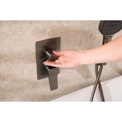 KFA Armatura 4529-301-61 - Ensemble de douche avec mitigeur encastré MALAGA gris métallisé