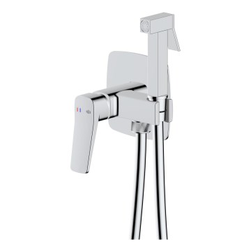 KFA Armatura 4529-512-00 - Bidetkraan met handdouche voor inbouwinstallatie MALAGA glanzend chroom