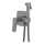 KFA Armatura 4529-512-61 - Bidetmengkraan met handdouche voor inbouwinstallatie MALAGA metallicgrijs