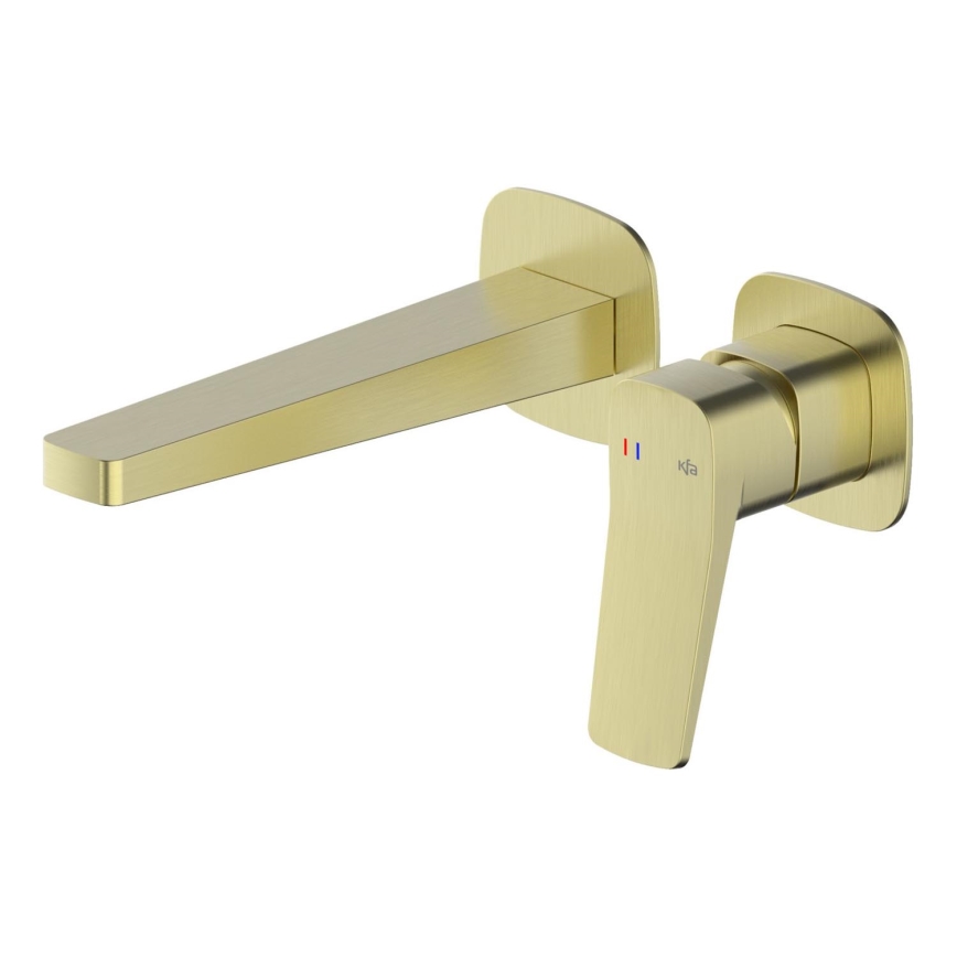 KFA Armatura 4529-810-31 - MALAGA inbouw-wastafelmengkraan, geborsteld goud