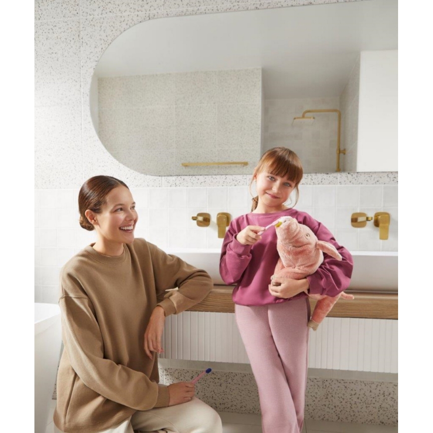 KFA Armatura 4529-810-31 - Mitigeur de lavabo pour installation encastrée MALAGA, finition or brossé