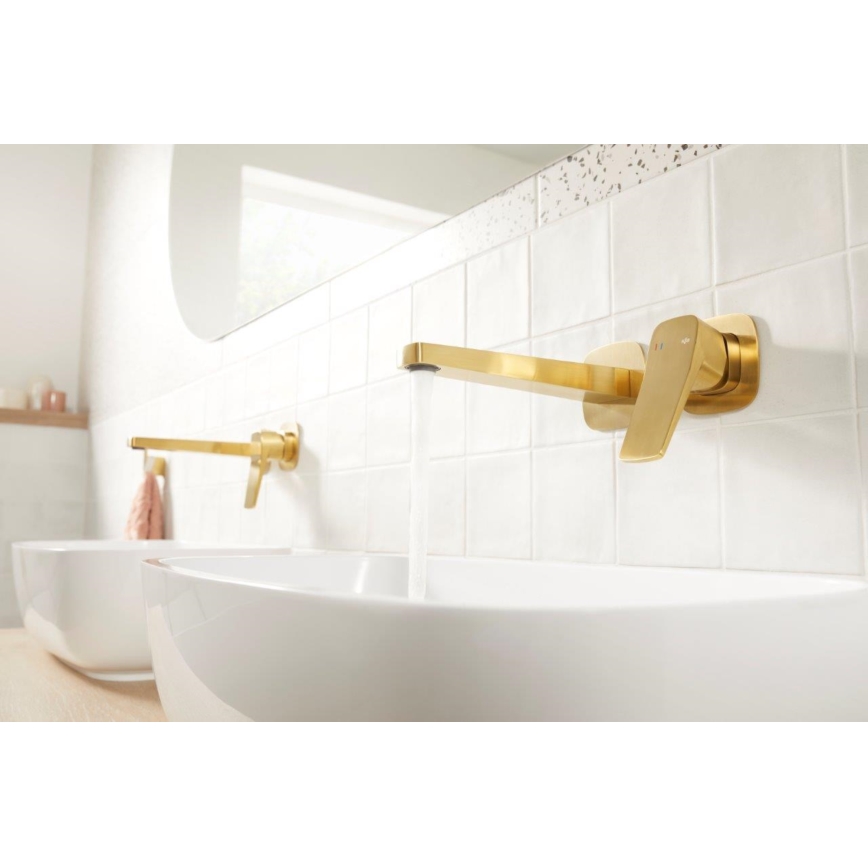 KFA Armatura 4529-810-31 - MALAGA inbouw-wastafelmengkraan, geborsteld goud