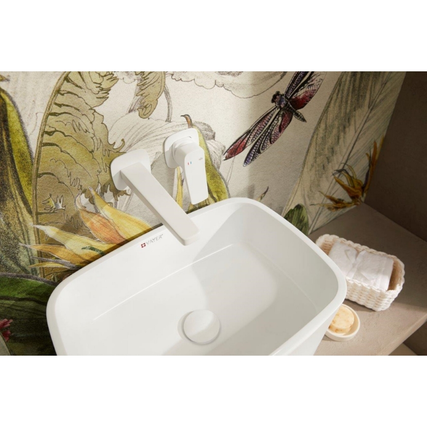 KFA Armatura 4529-810-44 - Mitigeur pour lavabo pour installation encastrée MALAGA blanc