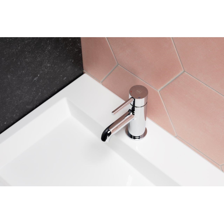 KFA Armatura 5032-815-00 - Kraan voor wastafel + afval met overloop MOZA 15,2 cm glanzend chroom