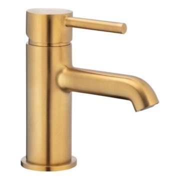 KFA Armatura 5032-815-31 - Kraan voor wastafel + afval met overloop MOZA 15,2 cm Grond goud