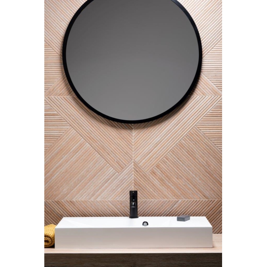 KFA Armatura 5032-815-81 - Kraan voor wastafel + afval met overloop MOZA 15,2 cm mat zwart