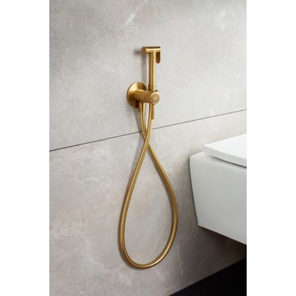 KFA Armatura 5039-512-31 - Bidetkraan met douche voor inbouwmontage MOZA Grond goud