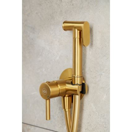 KFA Armatura 5039-512-31 - Bidetkraan met douche voor inbouwmontage MOZA Grond goud
