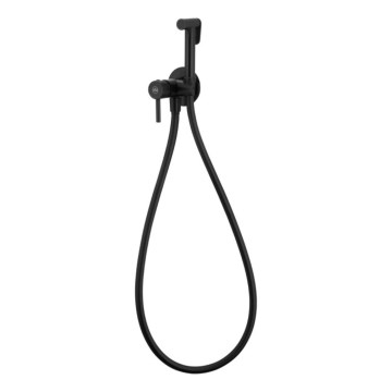 KFA Armatura 5039-512-81 - Robinet de bidet avec douchette pour installation encastrée MOZA mat noir
