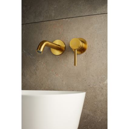 KFA Armatura 5039-810-31 - Wastafelkraan voor inbouwmontage MOZA Grond goud