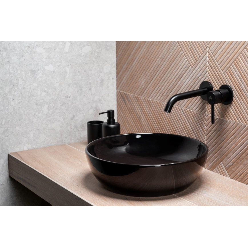 KFA Armatura 5039-810-81 - Robinet de lavabo pour installation encastrée MOZA mat noir