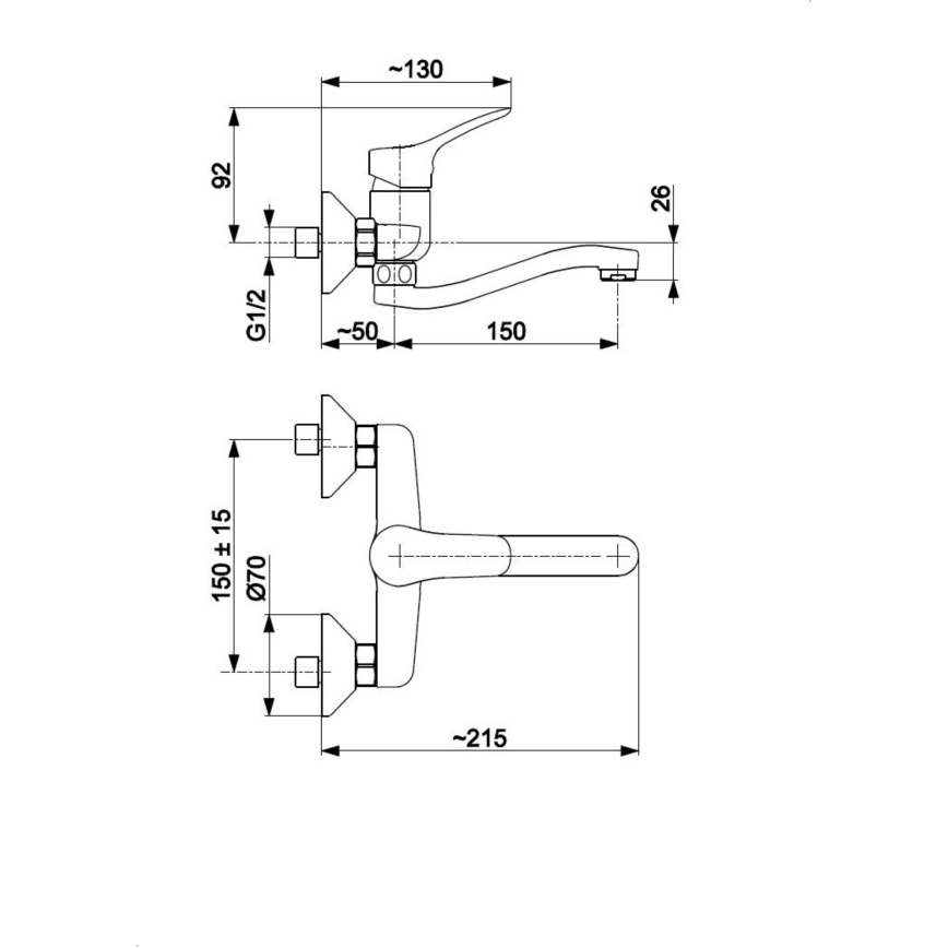 KFA Armatura 5240-810-00 - Kraan voor wastafel MORRIS glanzend chroom