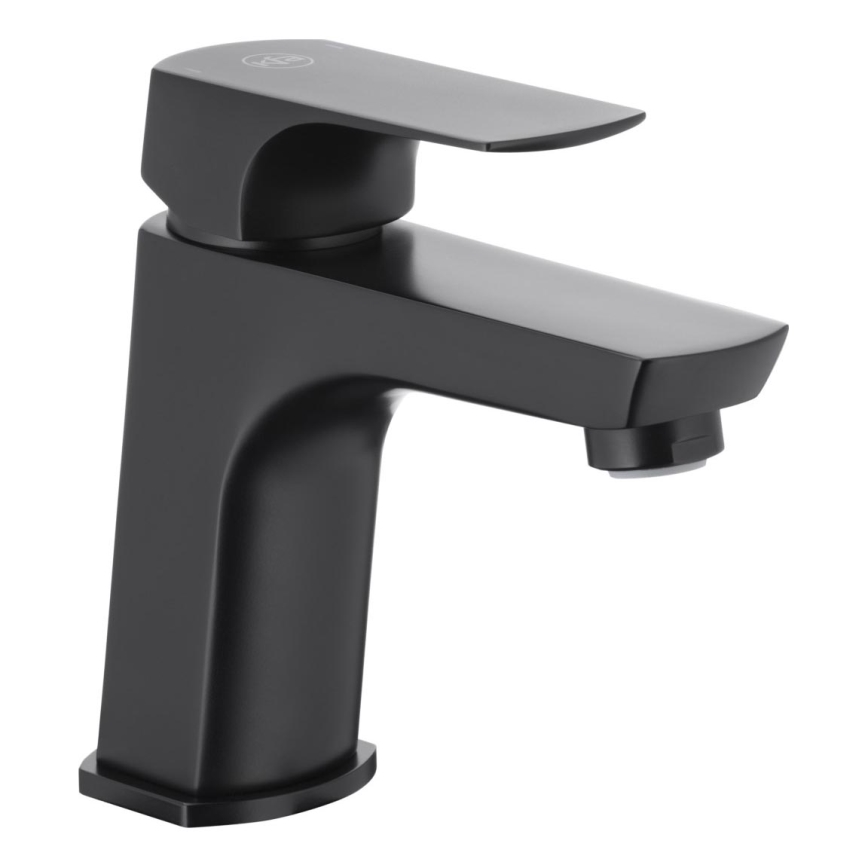 KFA Armatura 5532-815-81 - Kraan voor wastafel + afval met overloop MOKAIT 13,9 cm messing/mat zwart