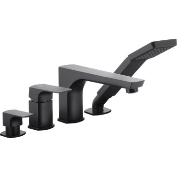 KFA Armatura 5535-210-81 - Robinet de baignoire 4 trous MOKAIT laiton/mat noir