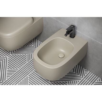 KFA Armatura 5537-015-81 - Bidet kraan + afval met overloop MOKAIT messing/mat zwart