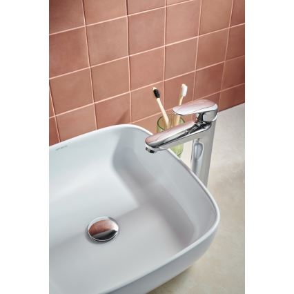 KFA Armatura 5552-712-00 - Kraan voor wastafel + afval met overloop OTAVA 30,2 cm glanzend chroom