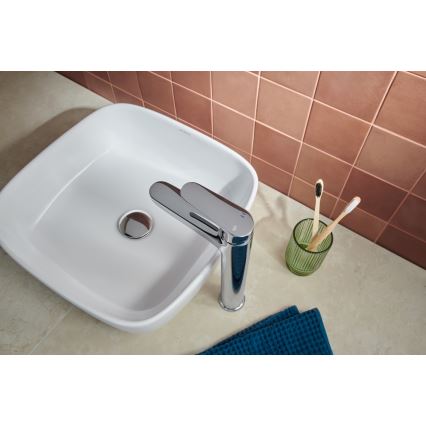 KFA Armatura 5552-712-00 - Kraan voor wastafel + afval met overloop OTAVA 30,2 cm glanzend chroom