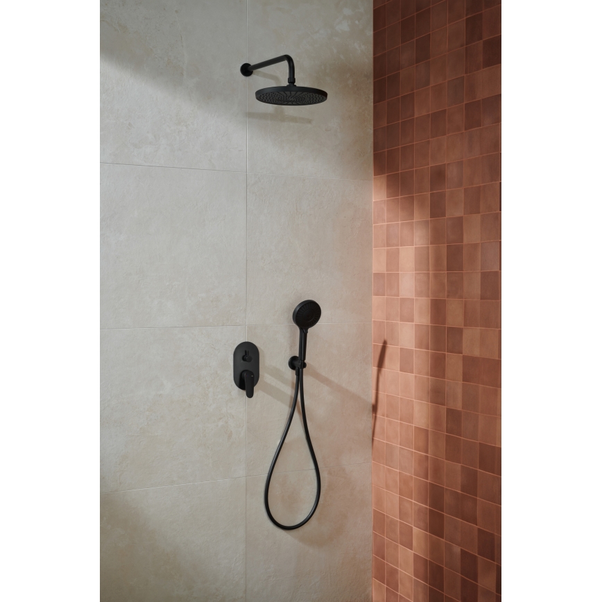 KFA Armatura 5559-501-81 - Douche set met inbouwkraan OTAVA mat zwart