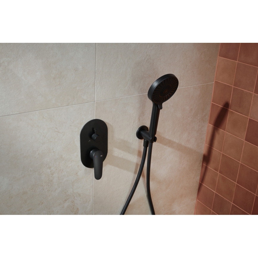 KFA Armatura 5559-501-81 - Douche set met inbouwkraan OTAVA mat zwart