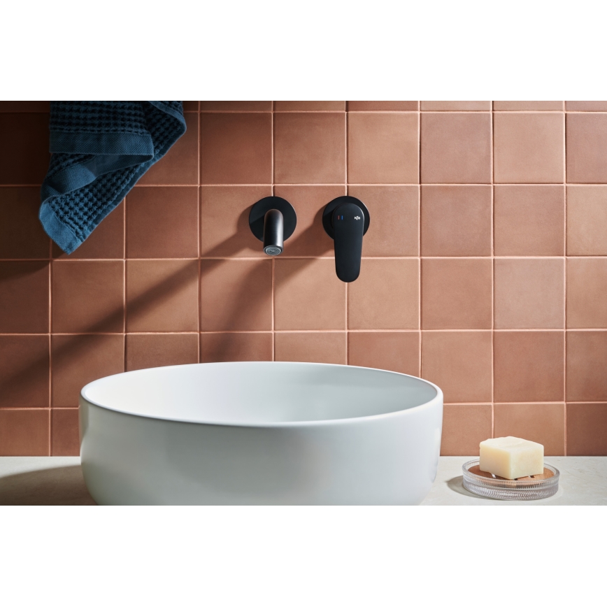 KFA Armatura 5559-810-81 - Wastafelkraan voor inbouwmontage OTAVA mat zwart