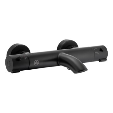 KFA Armatura 5734-010-81 - Robinet thermostatique de baignoire MOZA noir mat