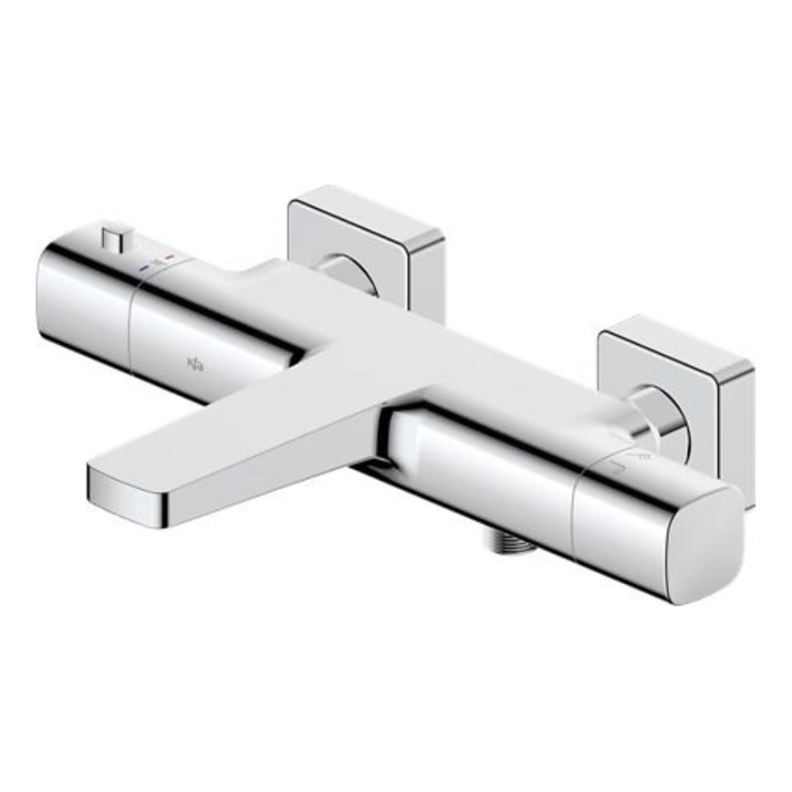 KFA Armatura 5754-010-00 - Thermostatische badmengkraan MALAGA glanzend chroom