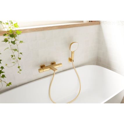 KFA Armatura 5754-010-31 - Thermostatische badmengkraan MALAGA, geborsteld goud