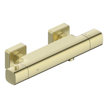 KFA Armatura 5756-010-31 - Thermostatische douchekraan MALAGA geborsteld goud