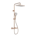 KFA Armatura 5756-910-34 - Doucheset met thermostatische mengkraan MALAGA roségoud