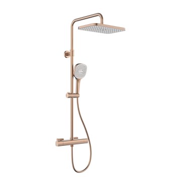 KFA Armatura 5756-910-34 - Doucheset met thermostatische mengkraan MALAGA roségoud