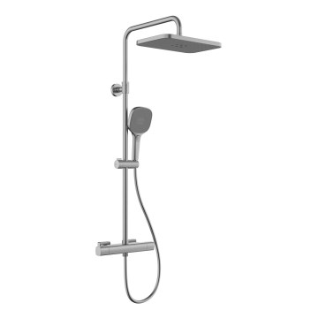 KFA Armatura 5756-910-61 - Doucheset met thermostaatkraan MALAGA metallicgrijs