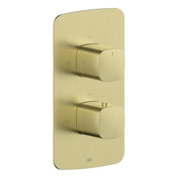 KFA Armatura 5759-001-31 - Thermostatische douchekraan voor inbouw MALAGA, geborsteld goud