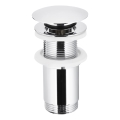 KFA Armatura 660-253-00 - Bonde de lavabo sans trop-plein CLICK-CLACK d. 6,6 cm chrome brillant