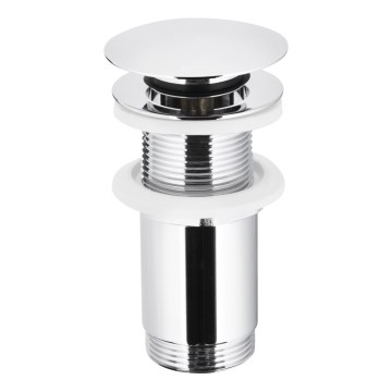 KFA Armatura 660-253-00 - Bonde de lavabo sans trop-plein CLICK-CLACK d. 6,6 cm chrome brillant